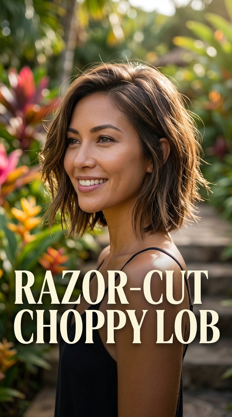 Razor-Cut Choppy Lob