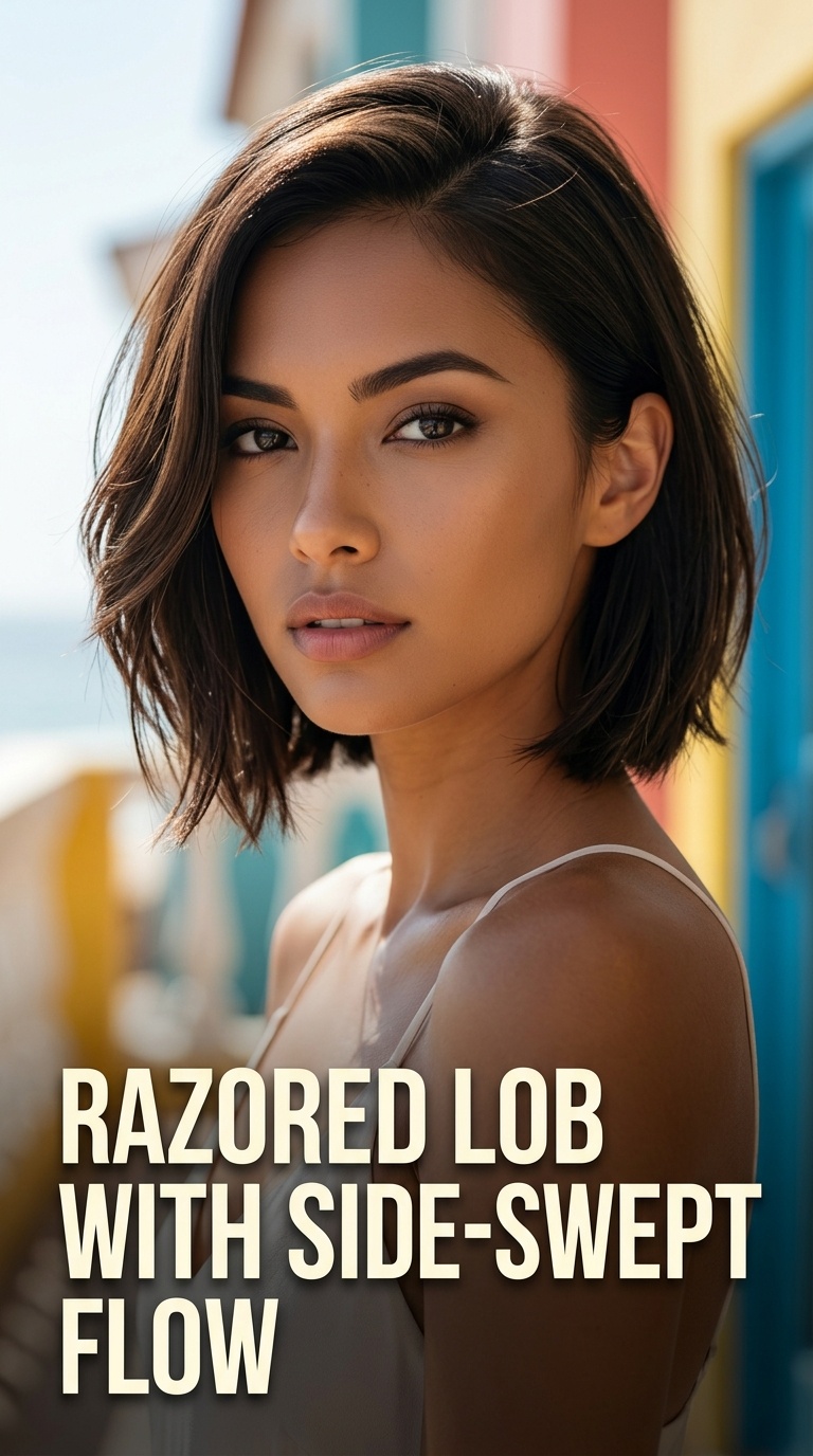Razored Lob with Side-Swept Flow