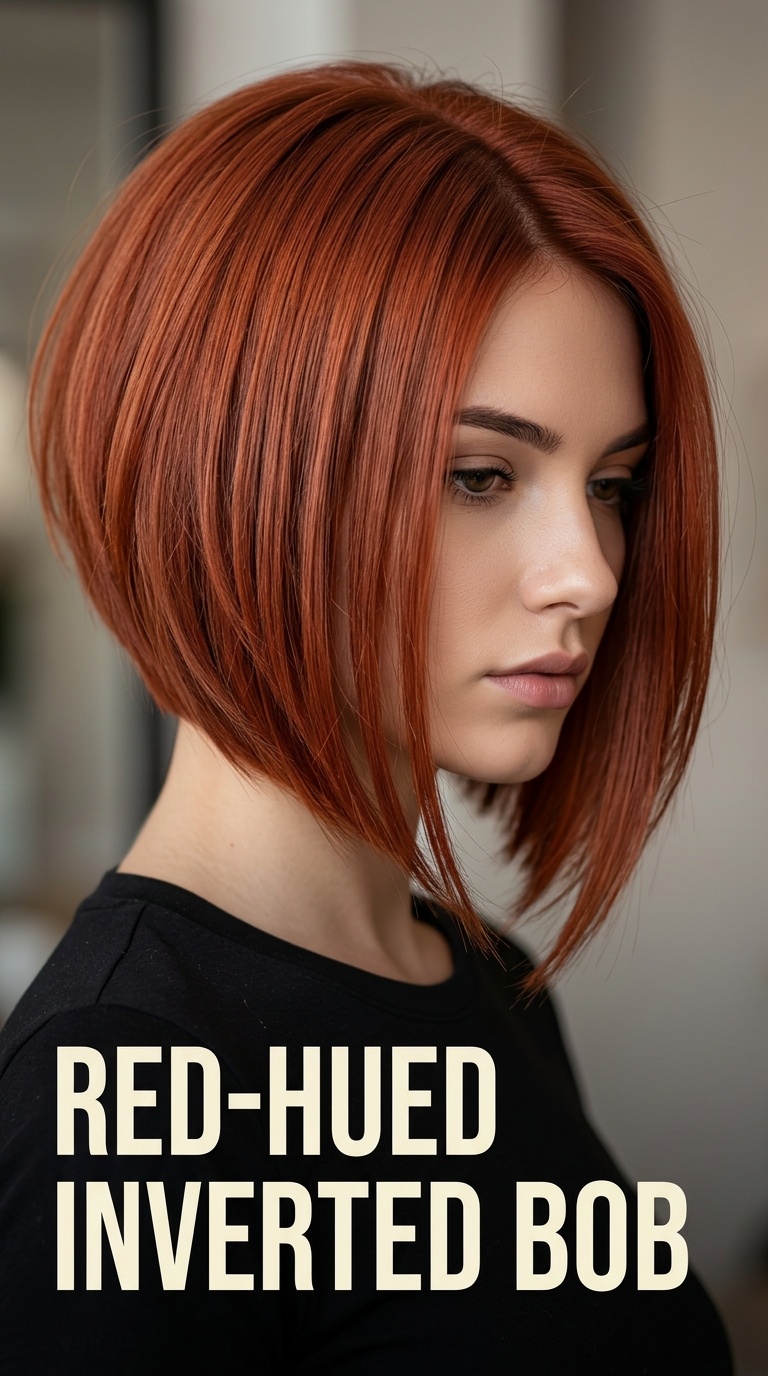 Red-Hued Inverted Bob