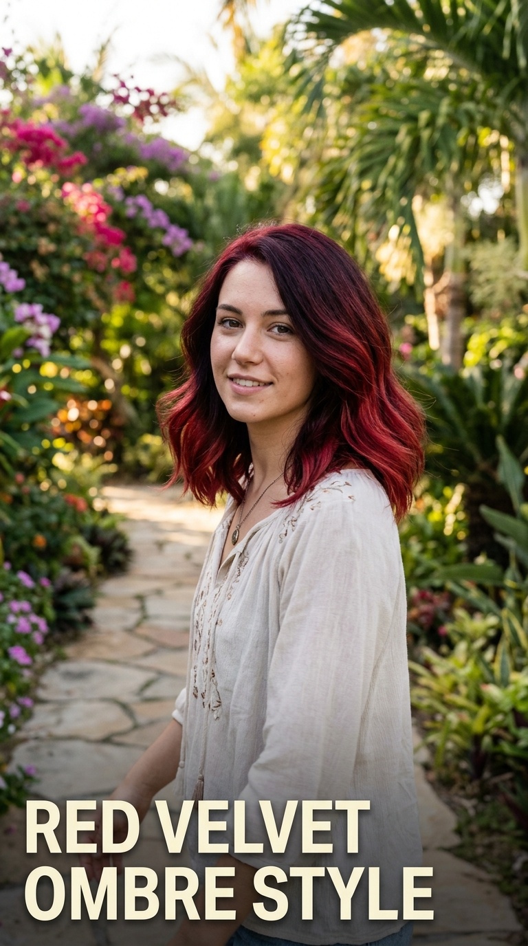Red Velvet Ombre Style