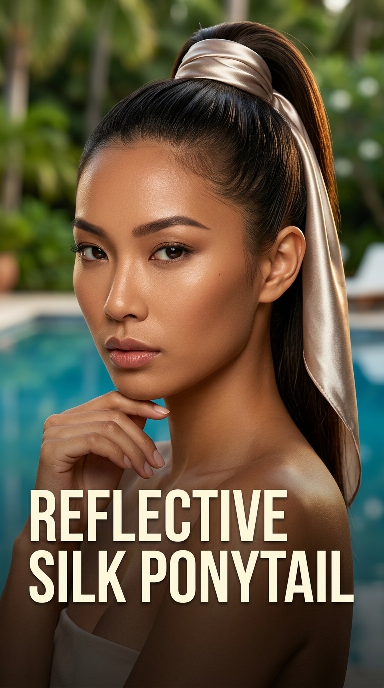 Reflective Silk Ponytail