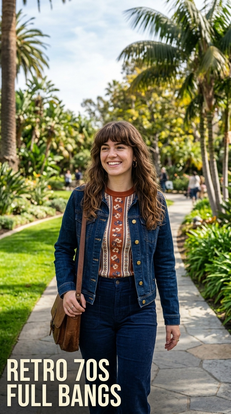 Retro 70s Full Bangs