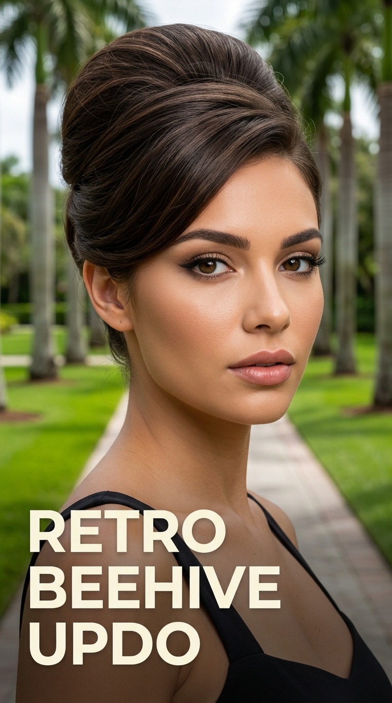 Retro Beehive Updo