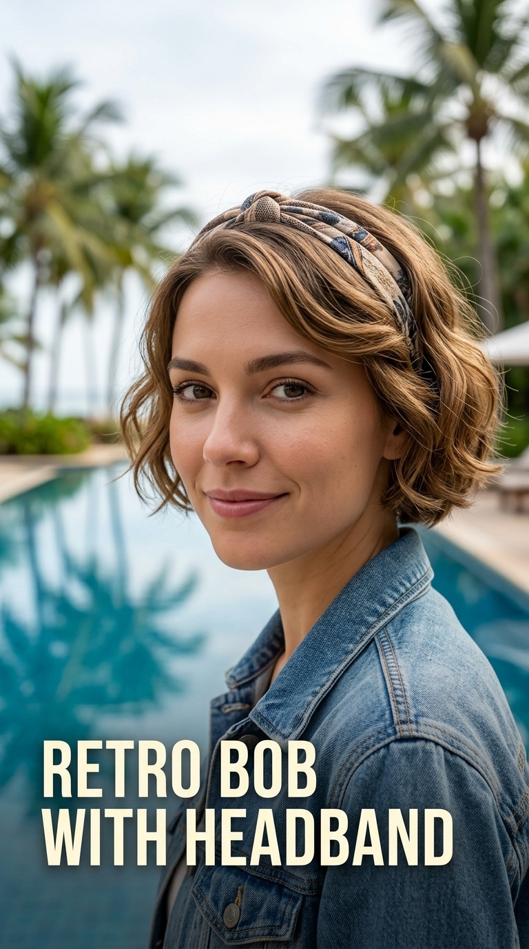 Retro Bob with Headband