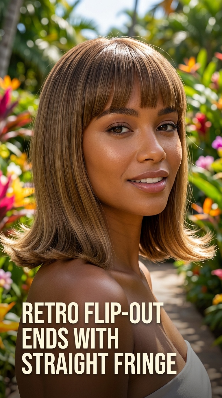 Retro Flip-Out Ends with Straight Fringe