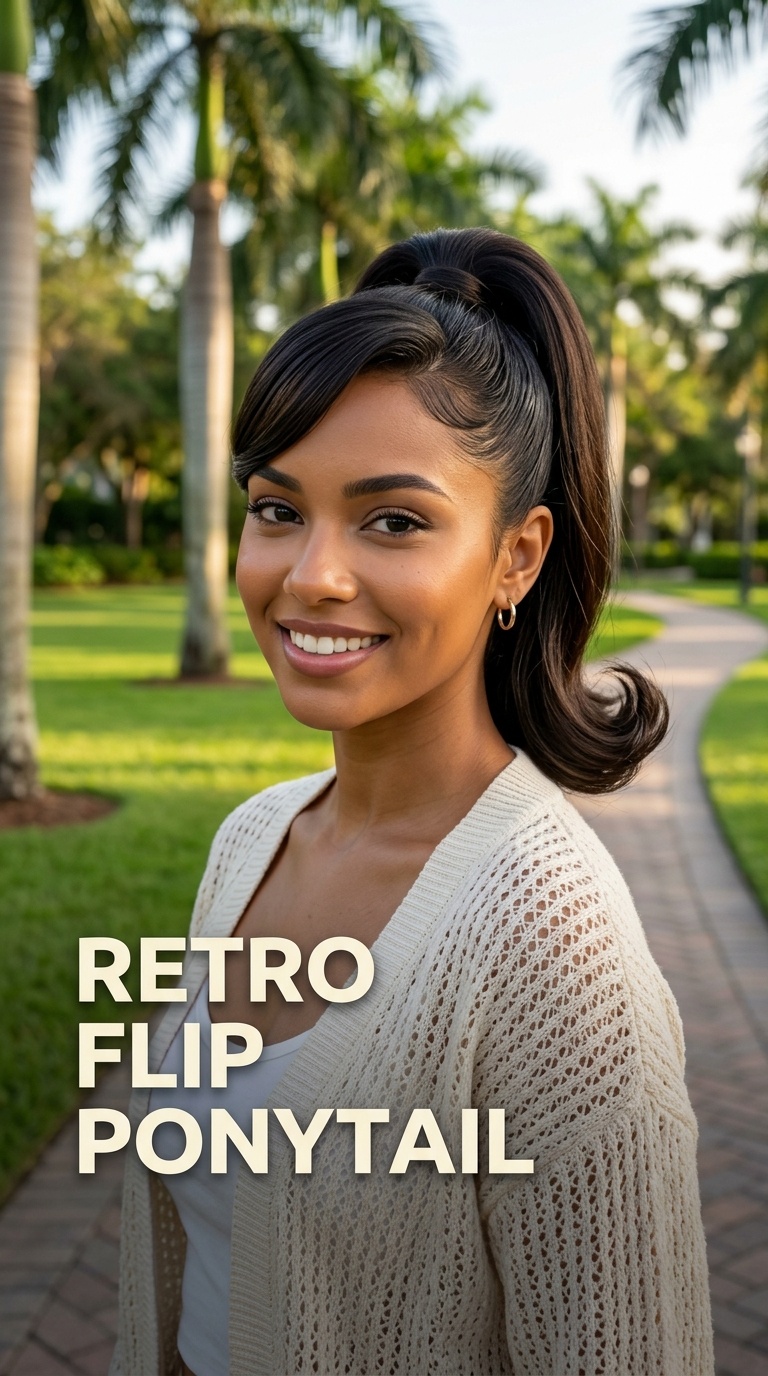Retro Flip Ponytail