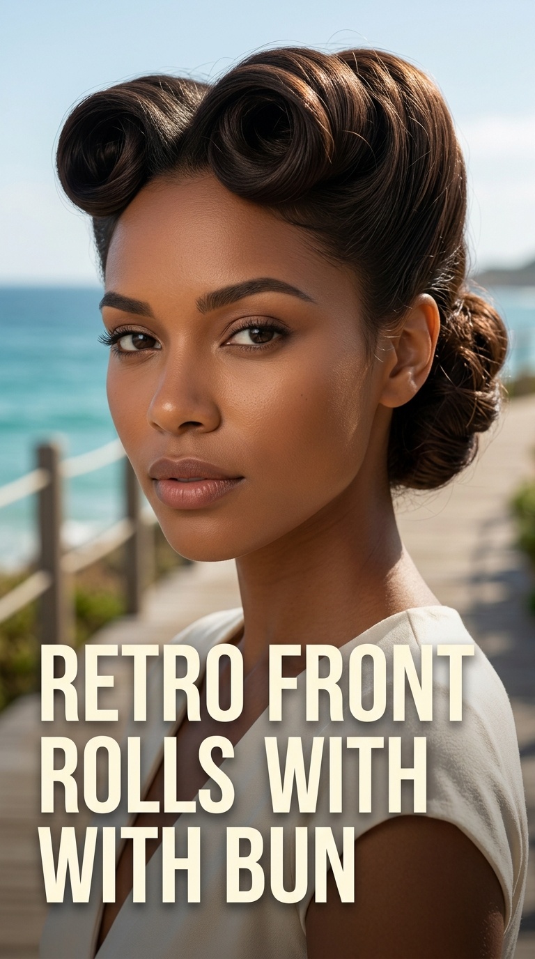 Retro Front Rolls with Bun