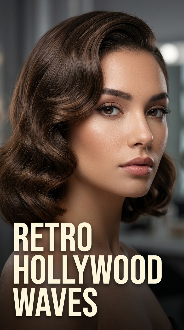 Retro Hollywood Waves