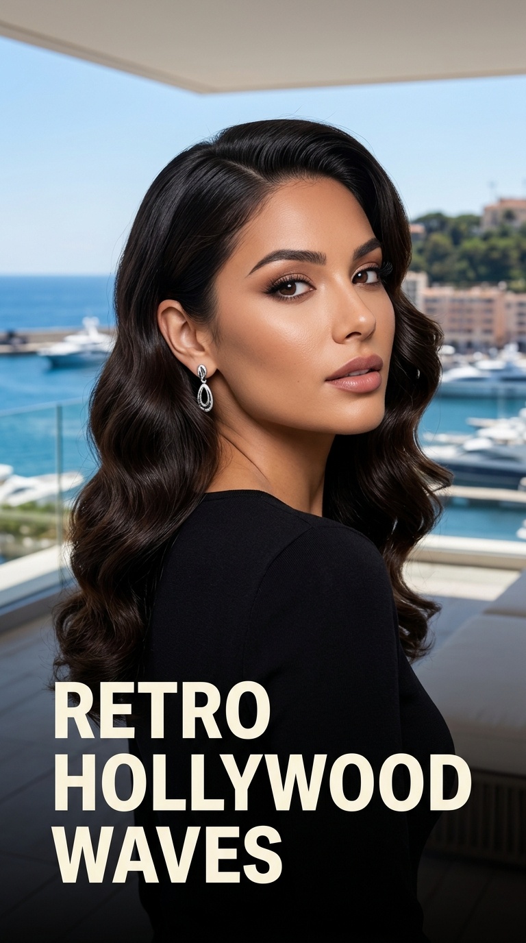 Retro Hollywood Waves