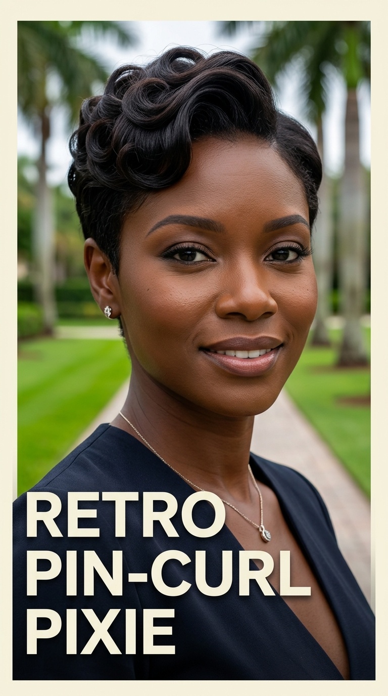 Retro Pin-Curl Pixie