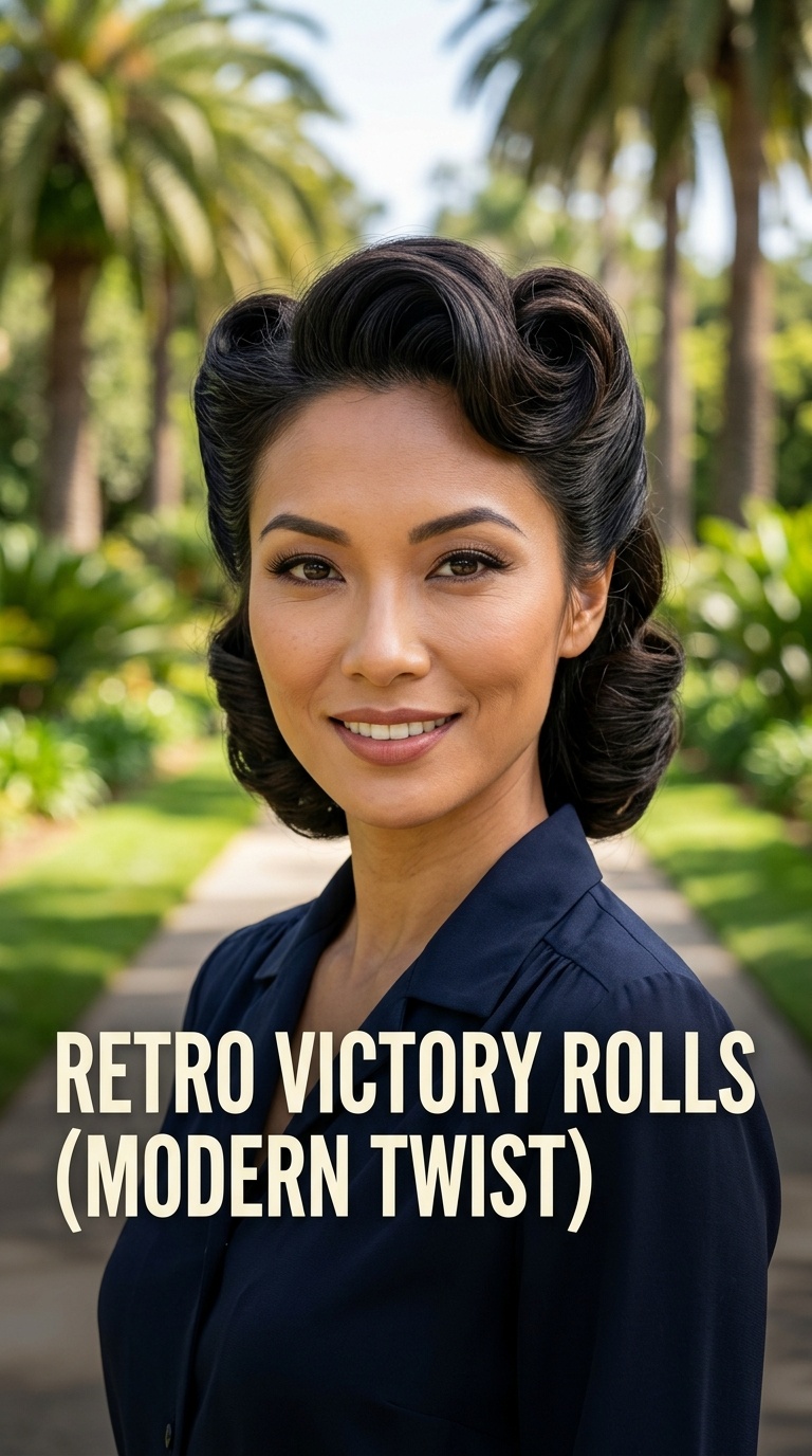 Retro Victory Rolls (Modern Twist)
