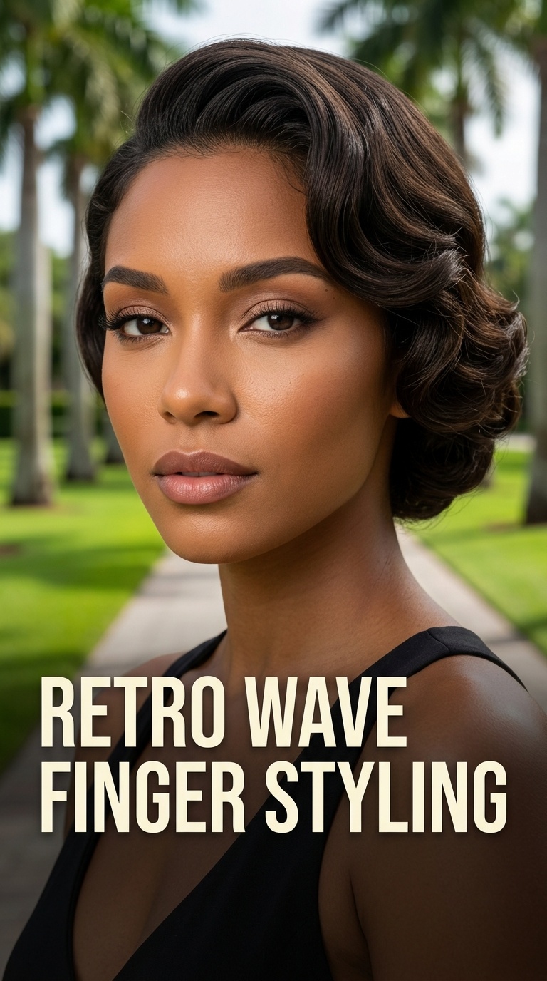 Retro Wave Finger Styling