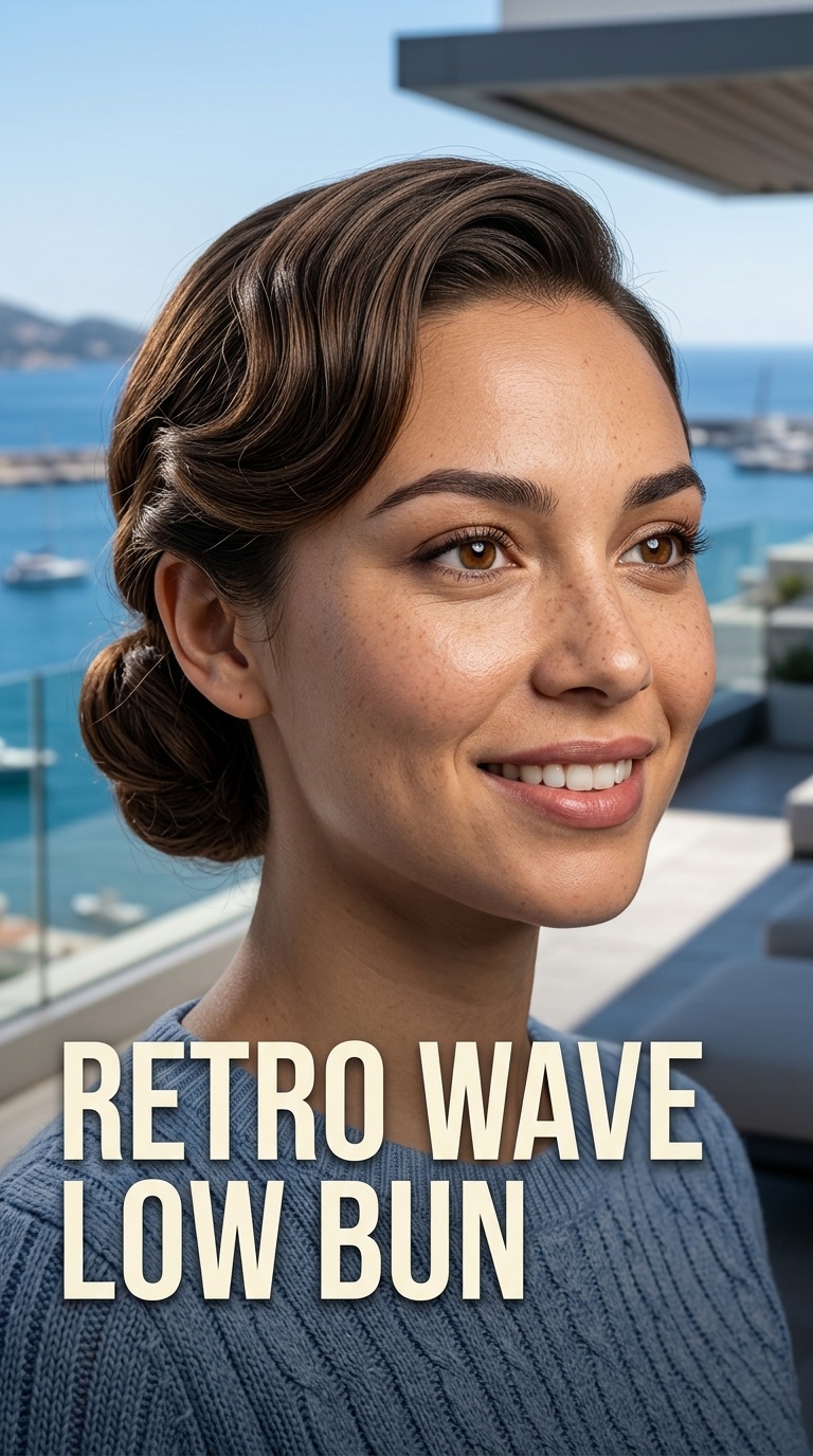 Retro Wave Low Bun