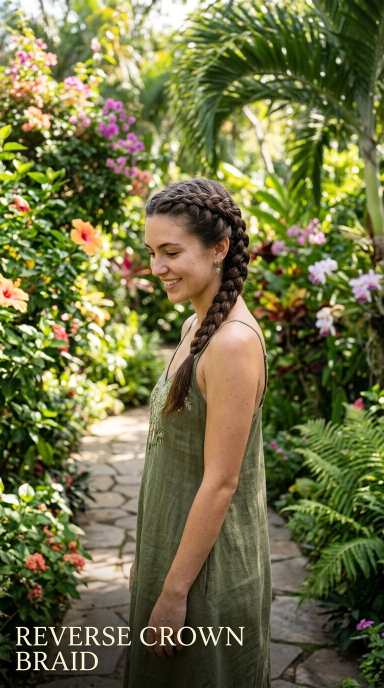 Reverse Crown Braid