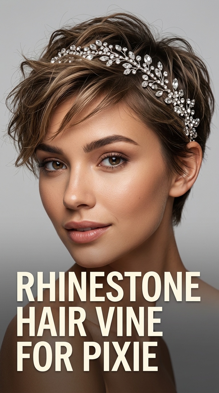 Rhinestone Hair Vine for Pixie