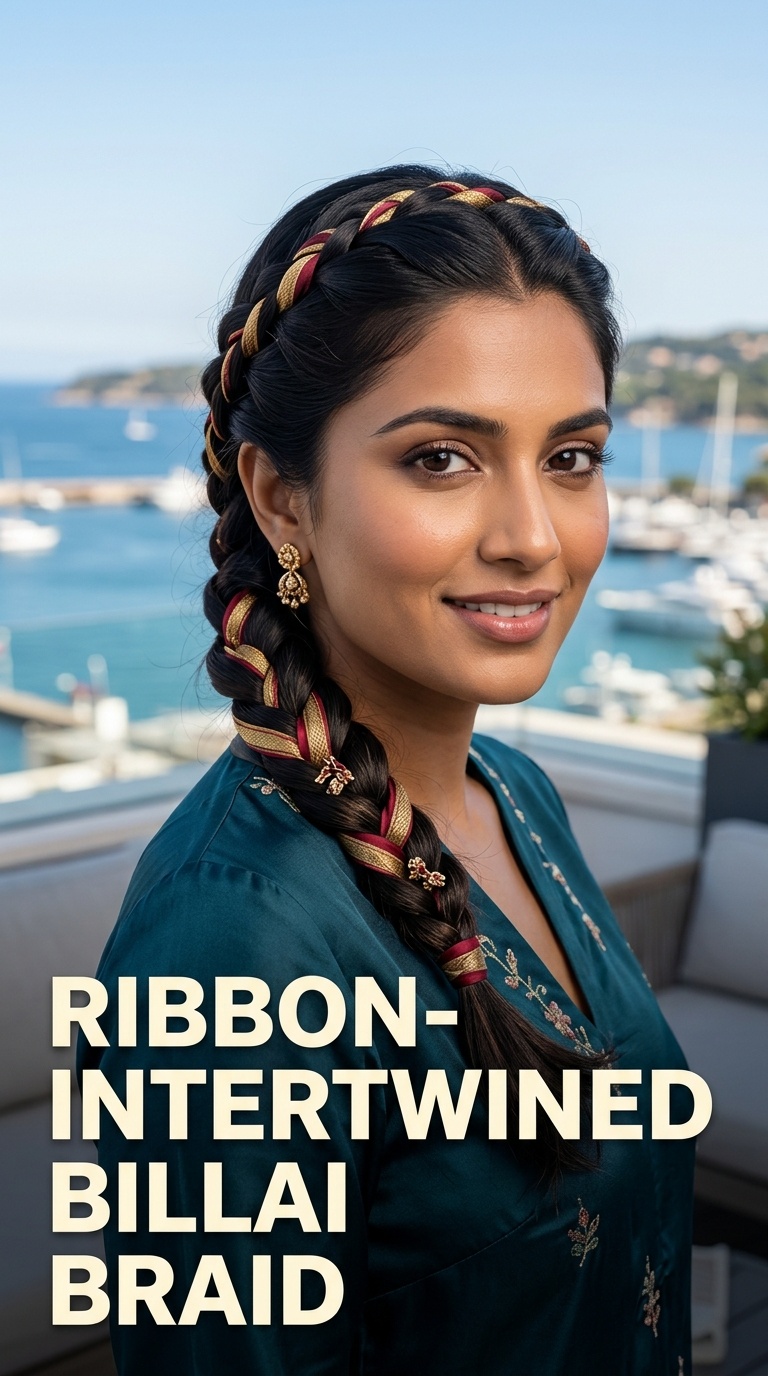 Ribbon-Intertwined Billai Braid