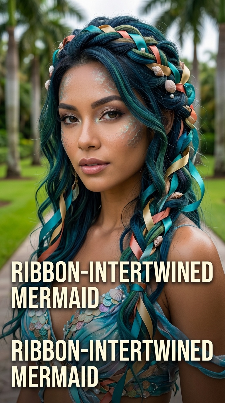 Ribbon-Intertwined Mermaid