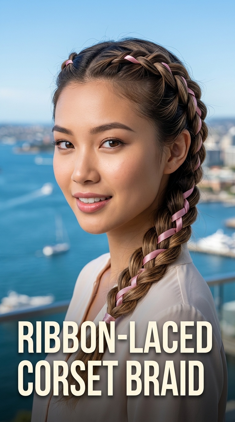 Ribbon-Laced Corset Braid