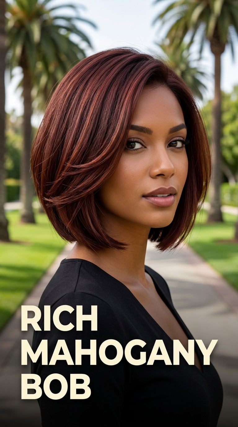 Rich Mahogany Bob