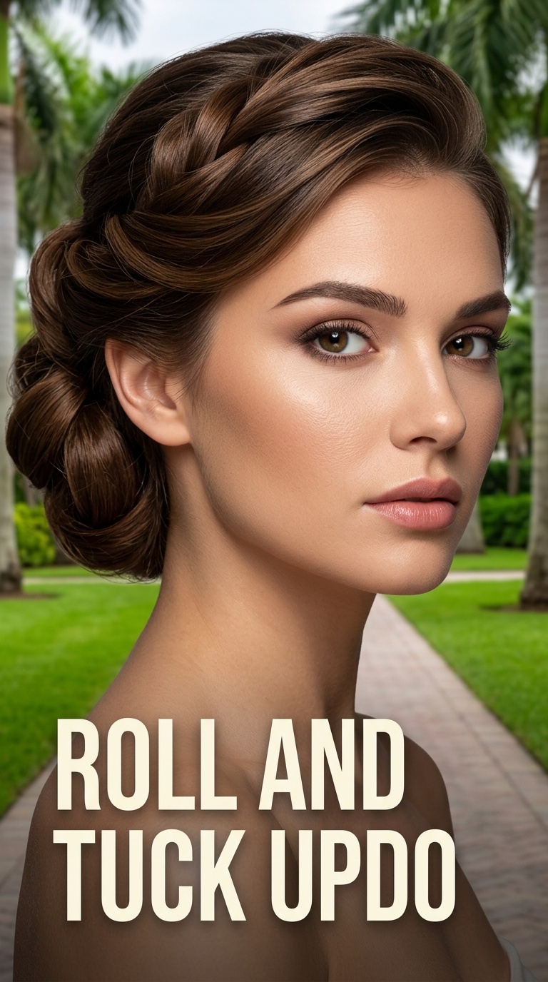 Roll and Tuck Updo