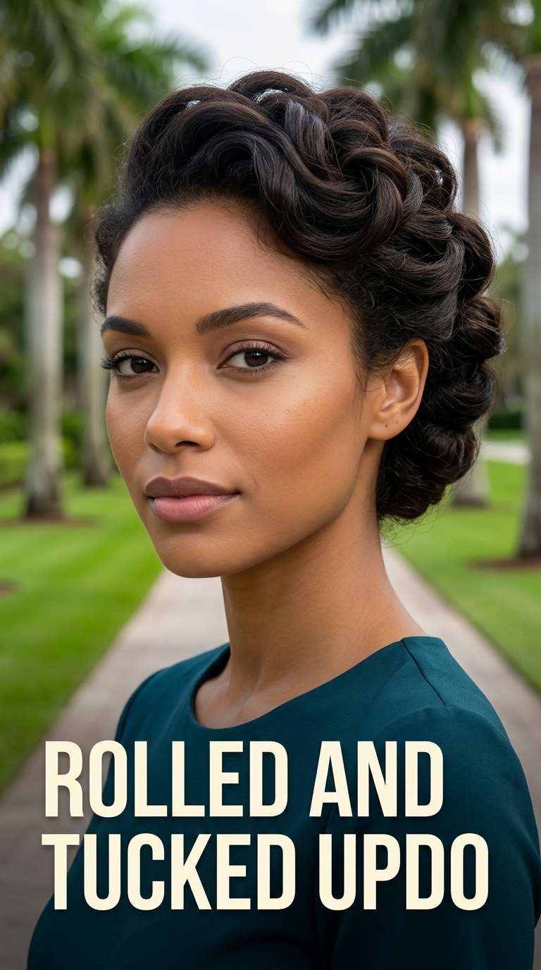 Rolled and Tucked Updo