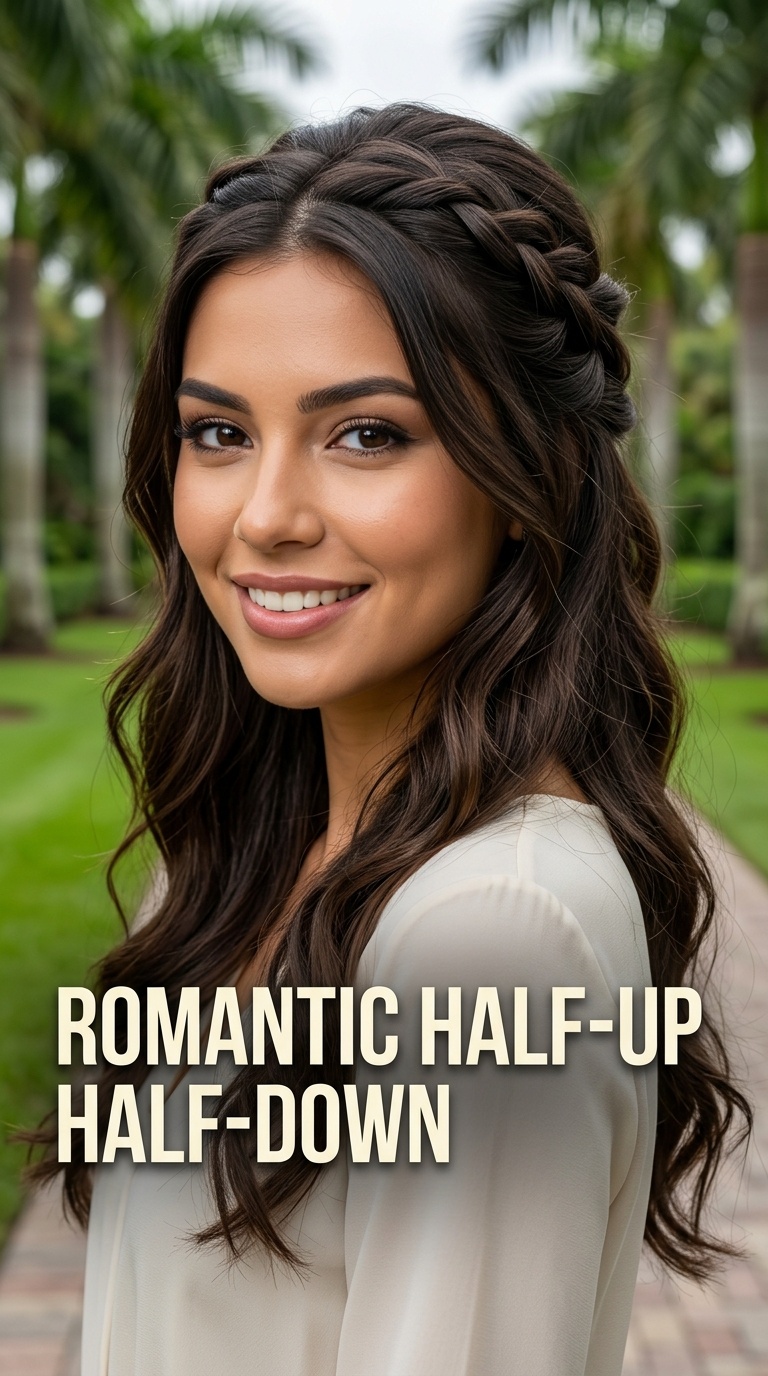 Romantic Half-Up Half-Down