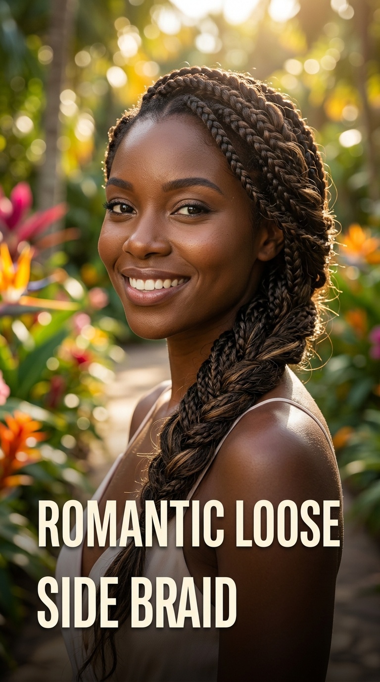 Romantic Loose Side Braid