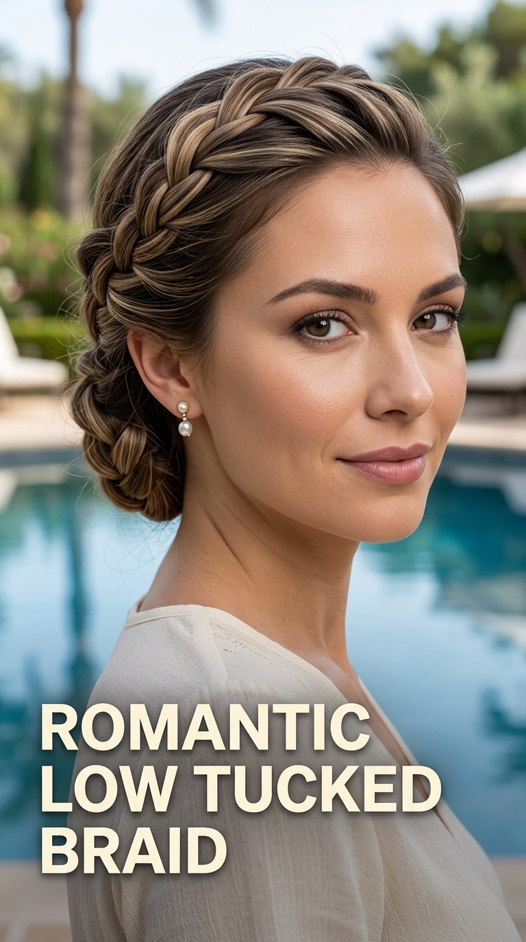 Romantic Low Tucked Braid