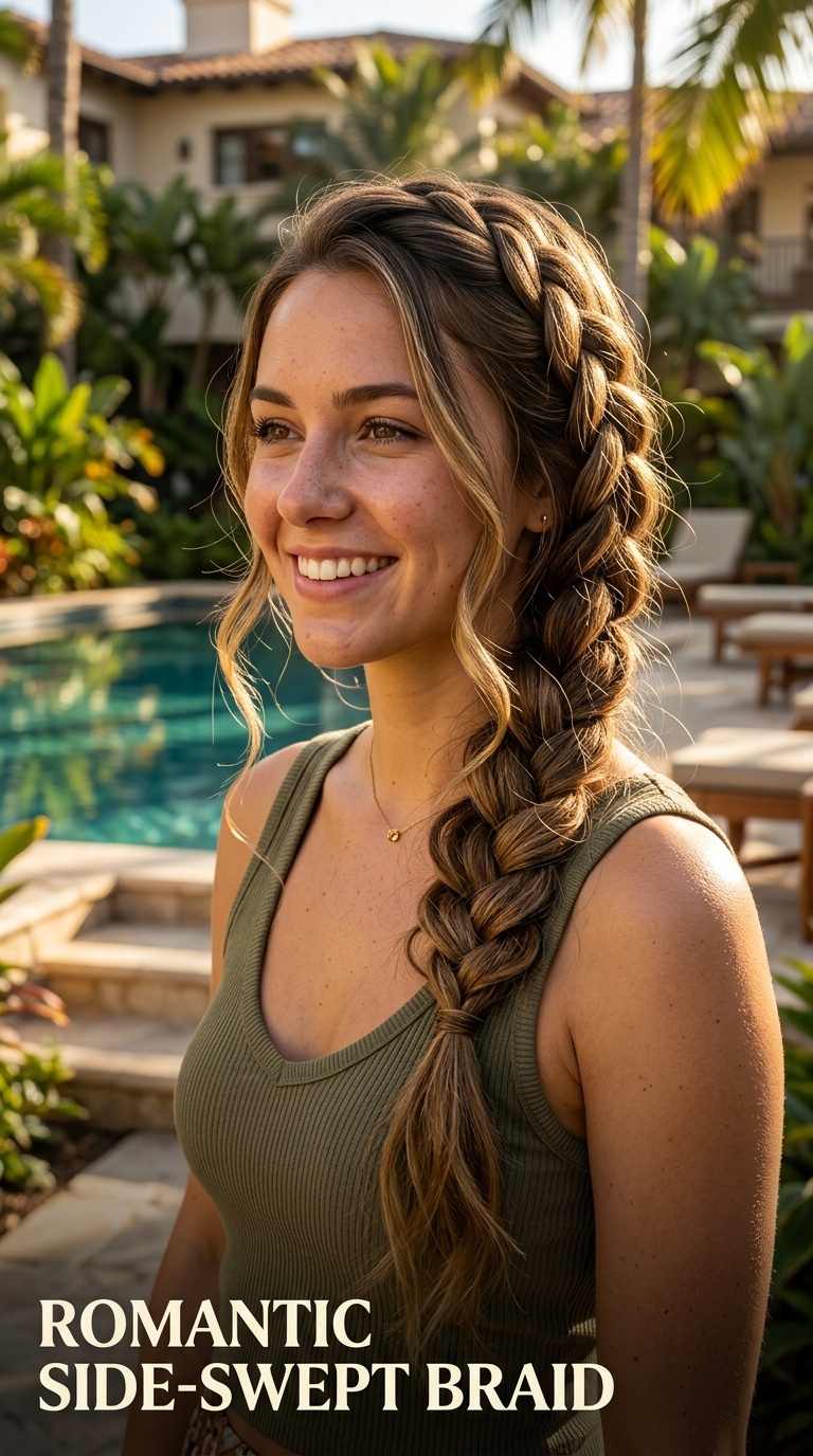 Romantic Side-Swept Braid
