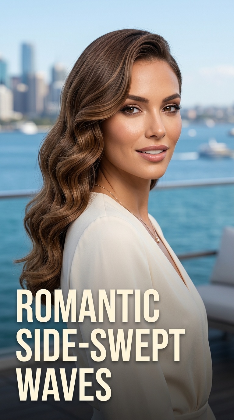 Romantic Side-Swept Waves