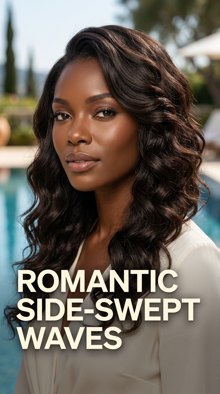 Romantic Side-Swept Waves