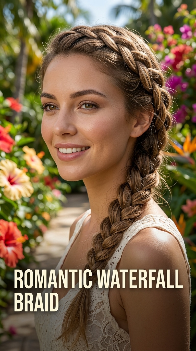 Romantic Waterfall Braid