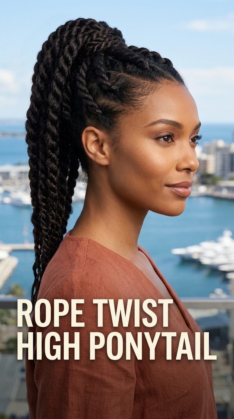 Rope Twist High Ponytail