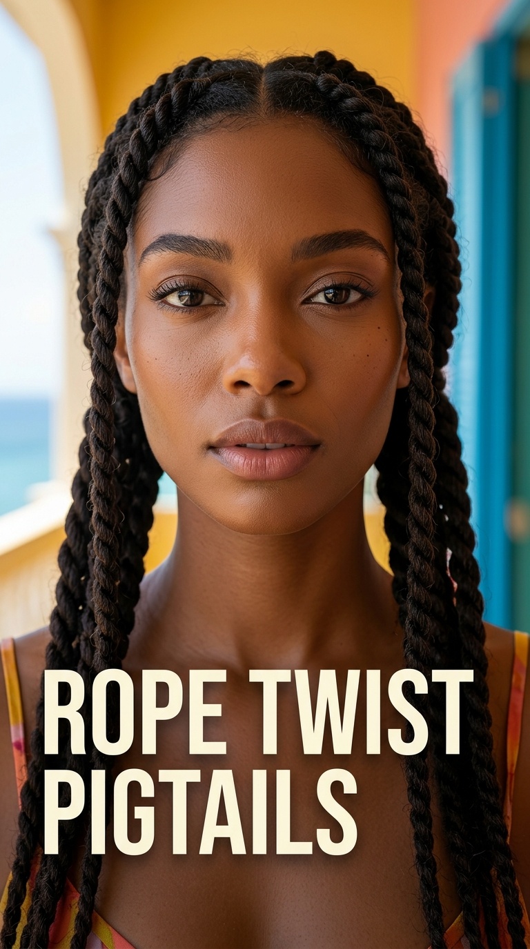 Rope Twist Pigtails