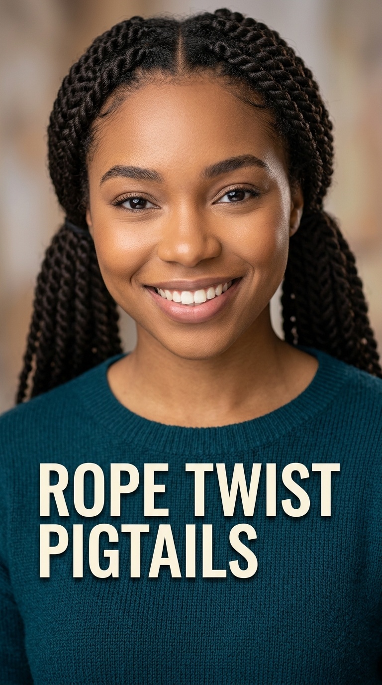 Rope Twist Pigtails