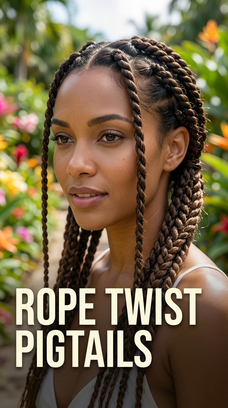 Rope Twist Pigtails