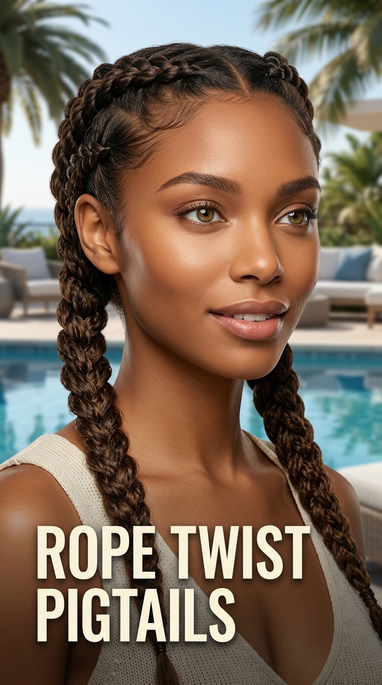 Rope Twist Pigtails
