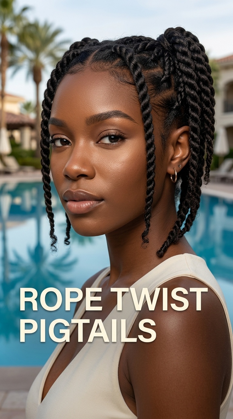 Rope Twist Pigtails
