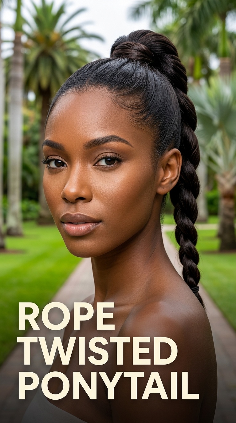Rope Twisted Ponytail
