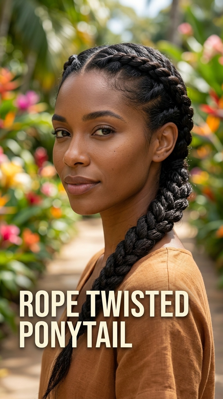 Rope Twisted Ponytail