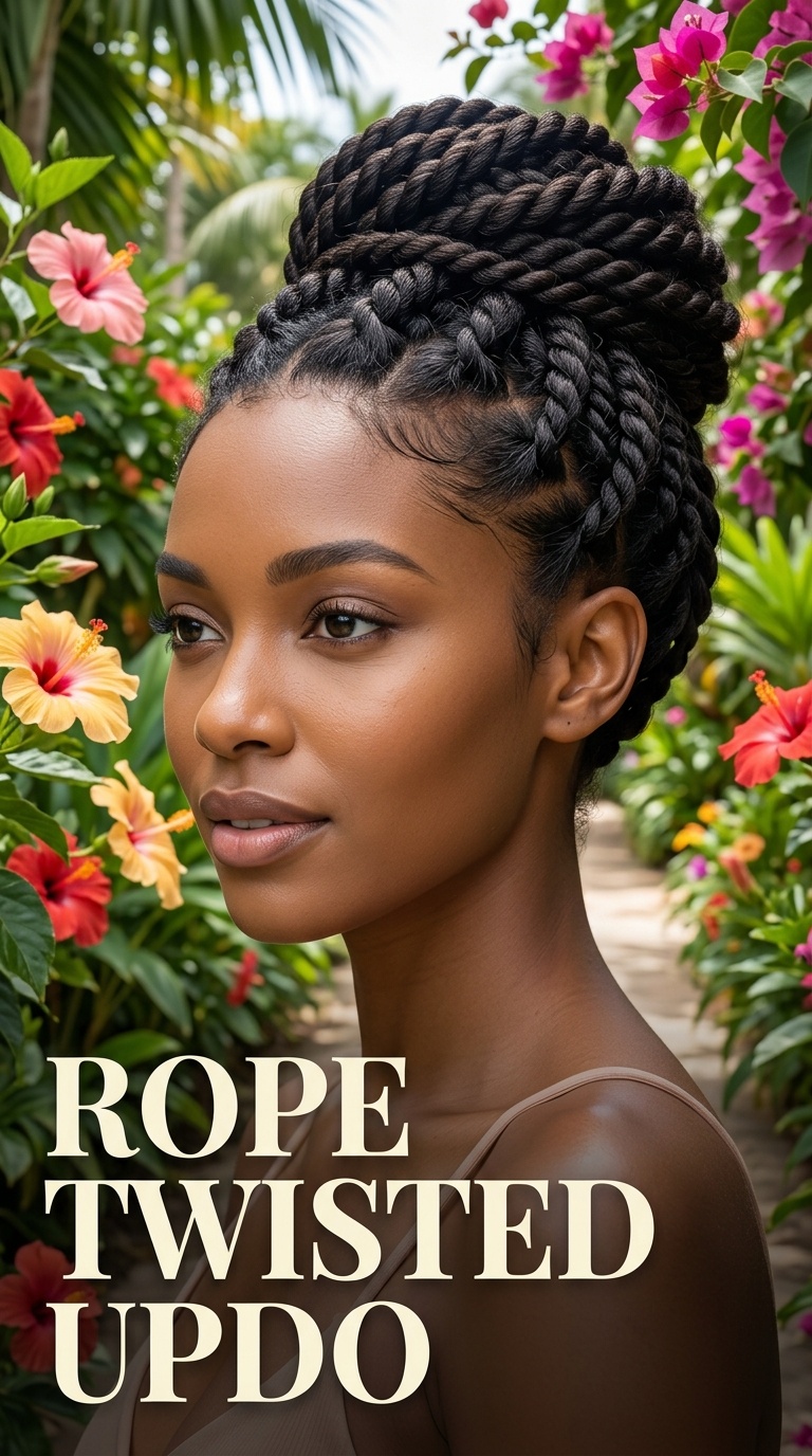 Rope Twisted Updo