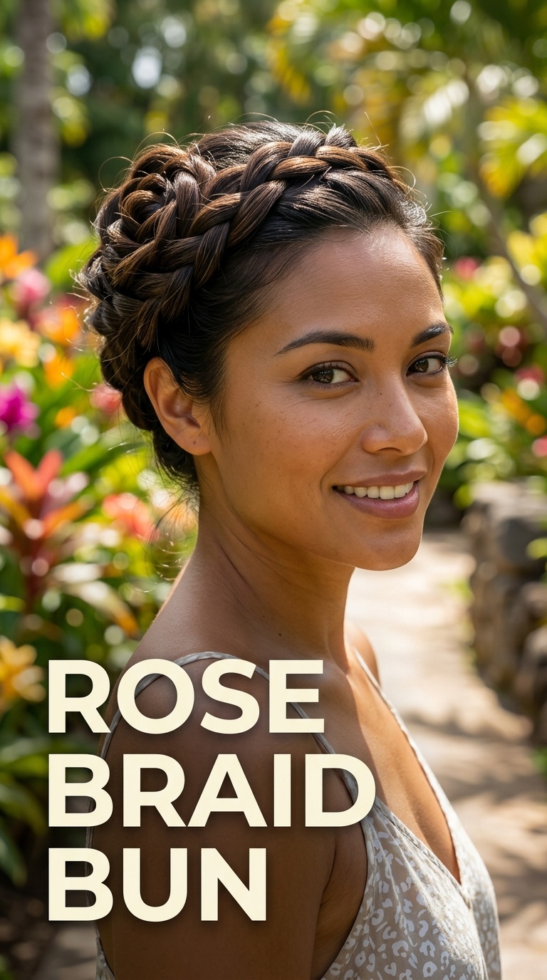 Rose Braid Bun