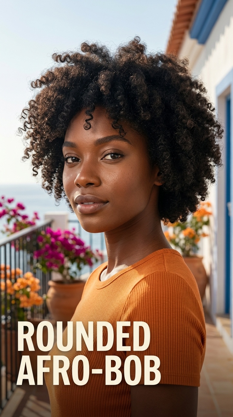Rounded Afro-Bob