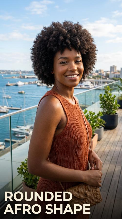 Rounded Afro Shape