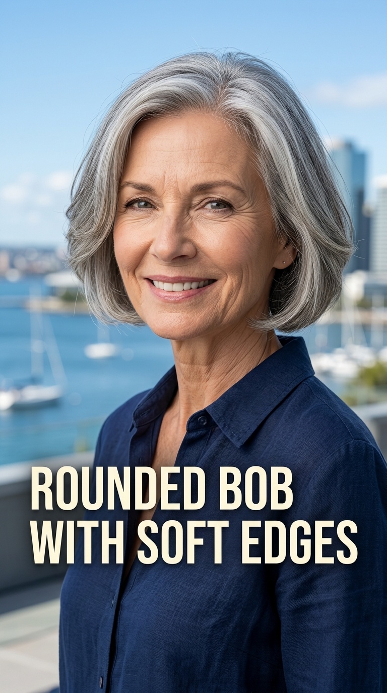 Rounded Bob with Soft Edges