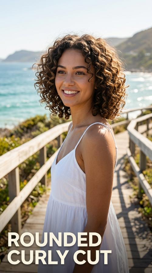 Rounded Curly Cut