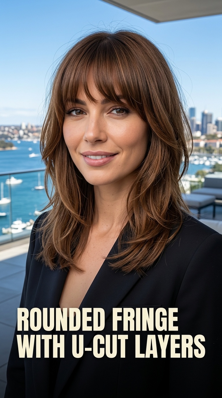 Rounded Fringe with U-Cut Layers