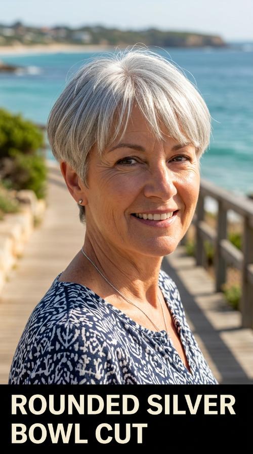 Rounded Silver Bowl Cut