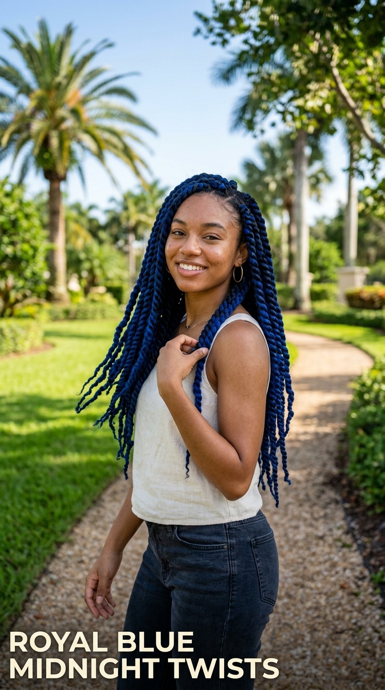 Royal Blue Midnight Twists