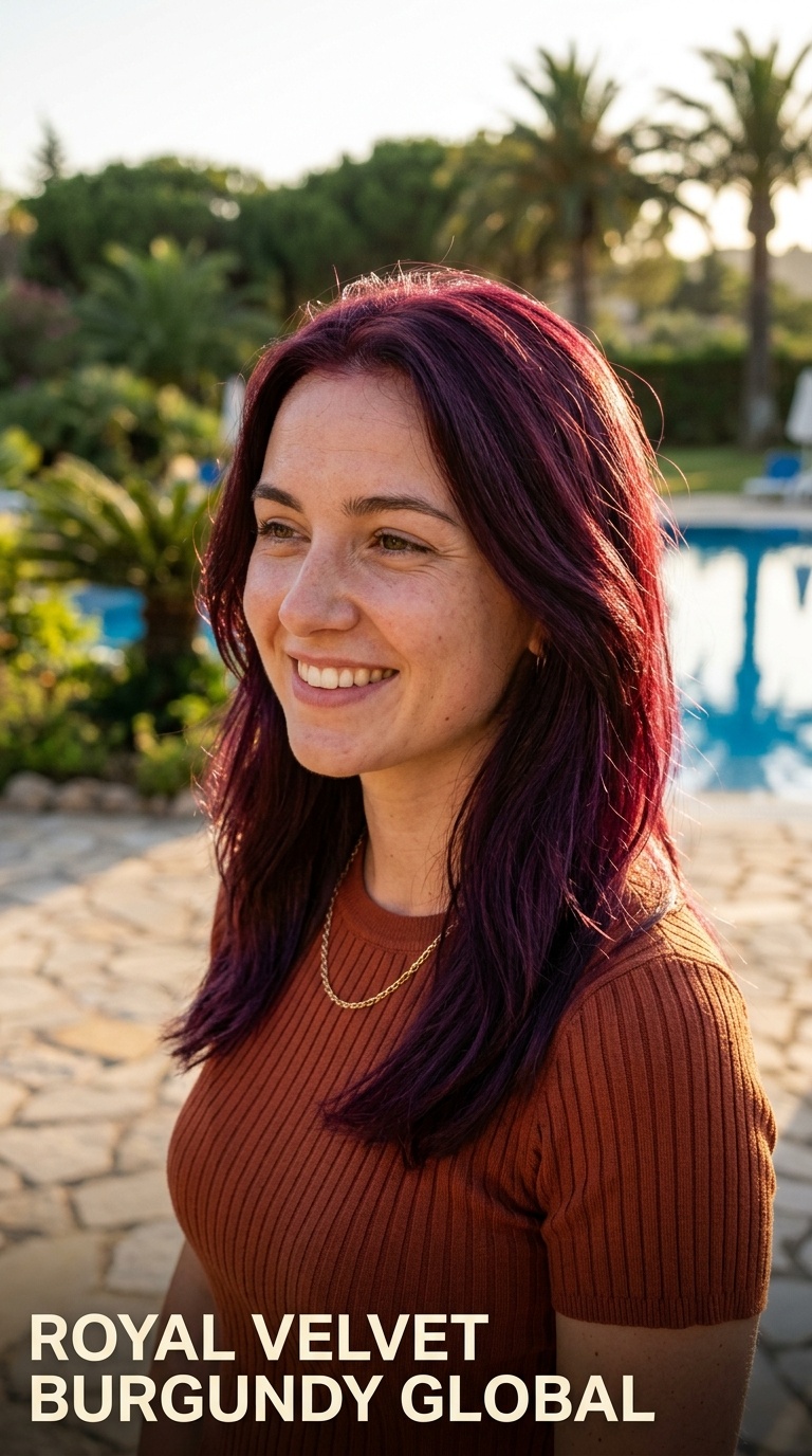Royal Velvet Burgundy Global